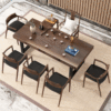 New Chinese style solid wood Make tea a living room Parlor Multiplayer Front Make tea Table household Study Tea tables and chairs combination