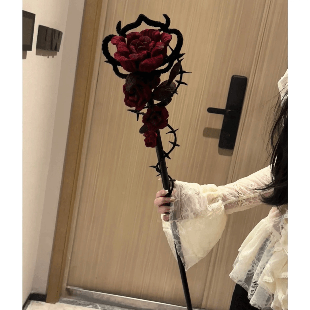 Little Tabby Rose Cane DIY Material Kit: High-Value Decorative Photo Prop, Perfect as a Birthday Gift for Couples, Best Friends, or Couples