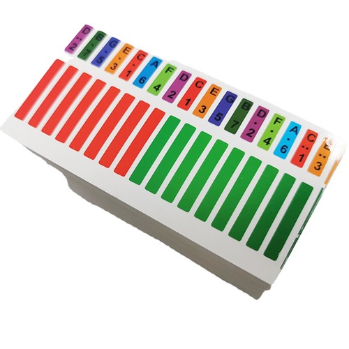 Thumb piano Kalimba scale stickers 17-tone note stickers finger piano color sound stickers beginner Kalimba sound stickers