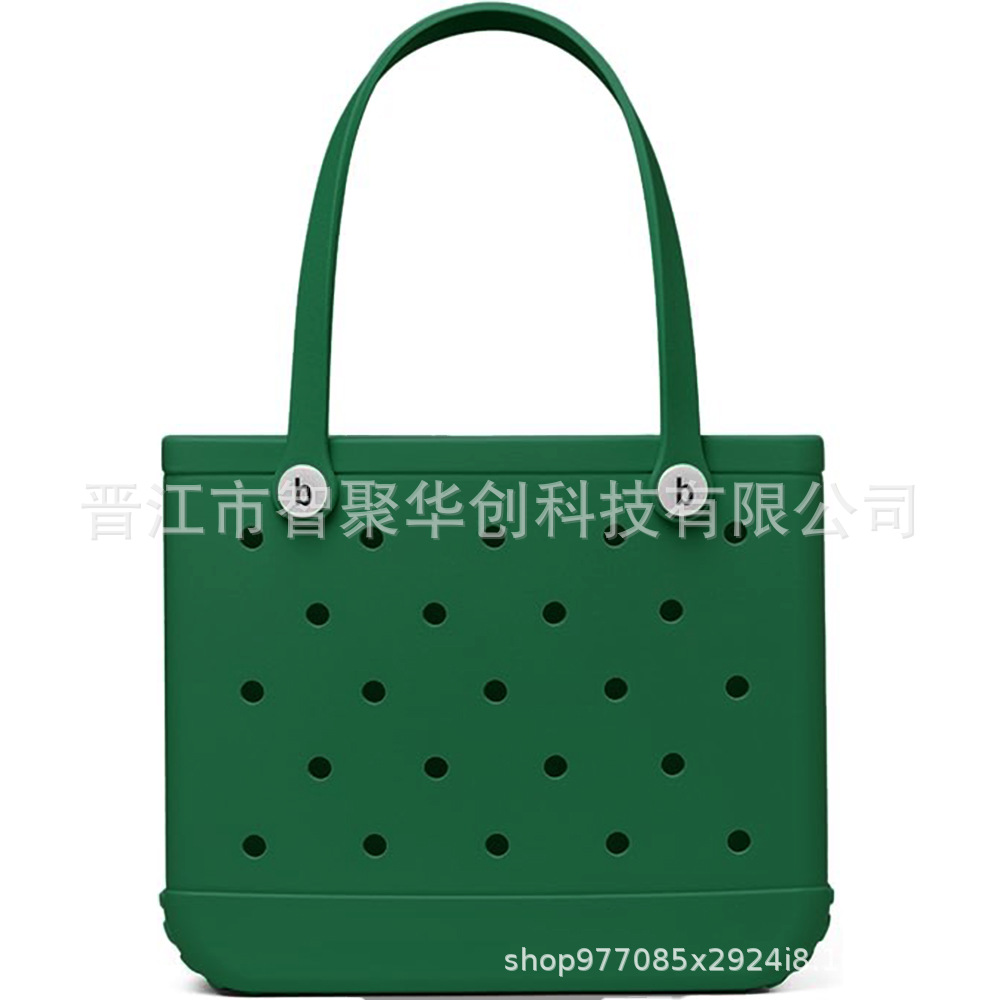 Eva bolsa de playa bolsa de agujero ligera europea y americana moda diy bolsa de mano de gran capacidad bolsa de hombro especial junto al mar