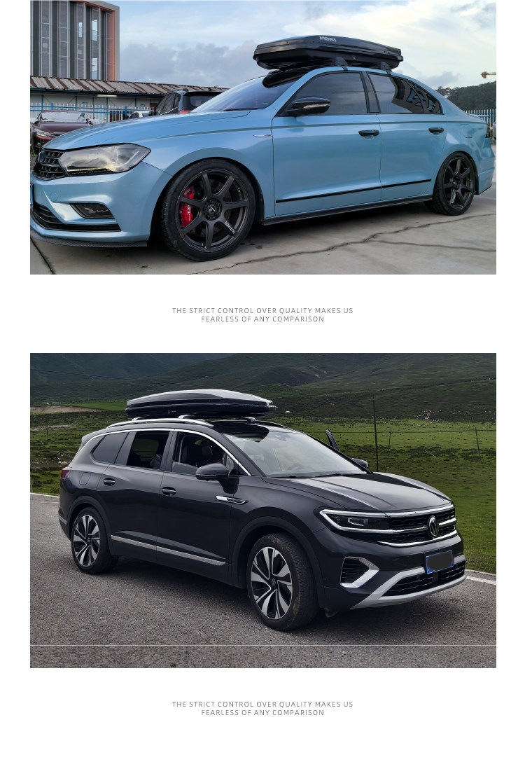 Tuoben Car Roof Box Suv Universal Large Capacity Flat Car Roof Box Luggage Rack Travel Box Recessed Type