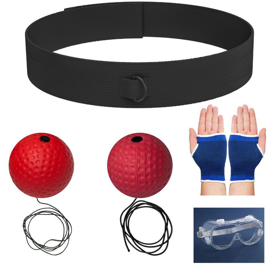 Boxeo de reacción montado en la cabeza bolas de entretenimiento de descompresión para niños bolas de velocidad mágica entrenador de boxeo de ojos para adultos