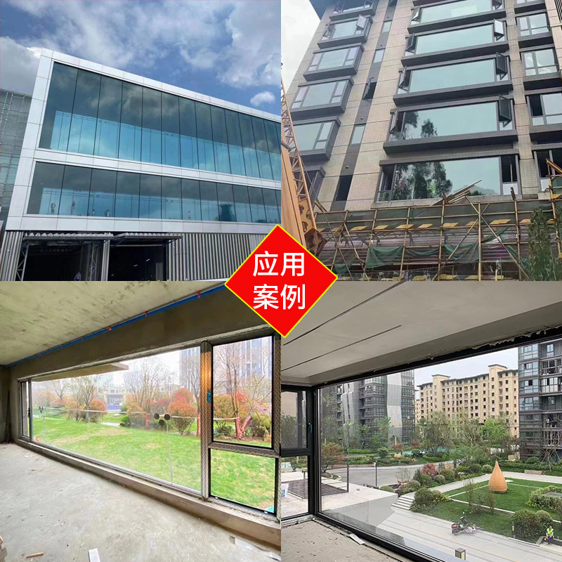 Wall Curtain System Insulated Glass Lowe Energy-Saving Insulated Glass Soundproof and Heat-Insulating Glass Wall Curtain System Insulated Glass Lowe Energy-Saving Insulated Glass Soundproof and Heat-Insulating Glass