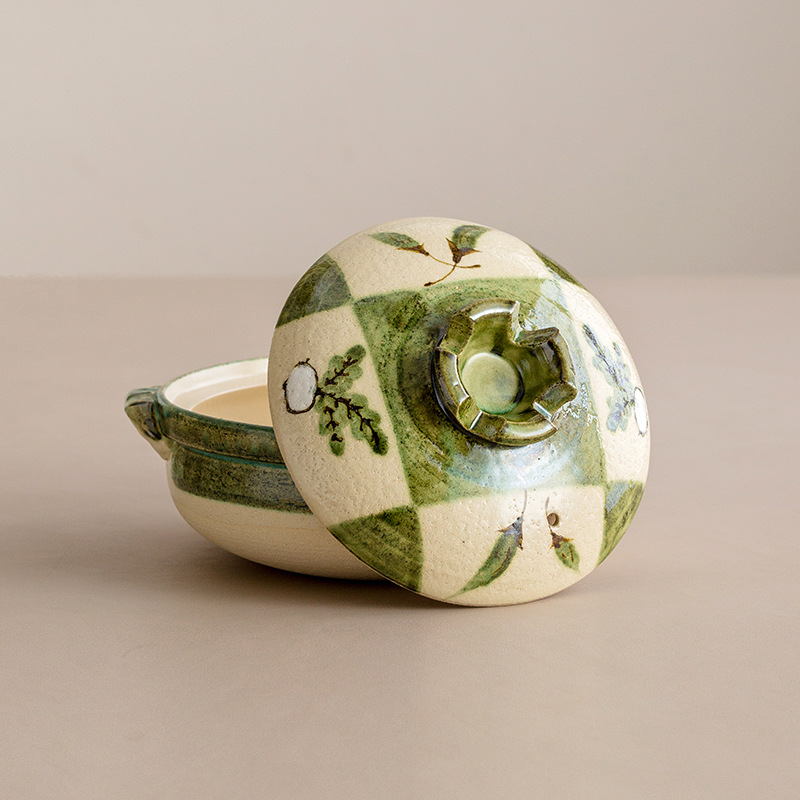 Japan Imported Eternal Burning Japanese-style Household Clay Pot Rice Casserole Gas Heat-resistant Stew Pot Ceramic Large-capacity Soup Pot