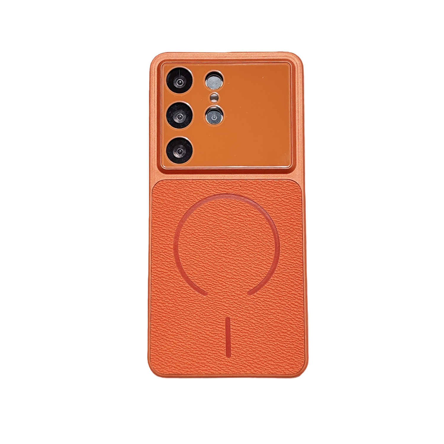 Magnetic Phone Case V-pattern Stylish Protective Cover For Galaxy_voghion.com