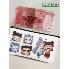 学生用小型鉛筆バッグ、新しいネザ周辺機器、100元紙幣小銭入れ、かわいいアニメ、耐久性、軽量現金保管