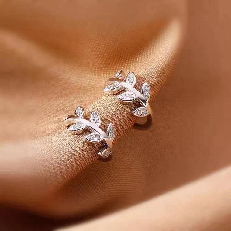 Ear clips, earrings, silver 925 sample, no pierced ears
