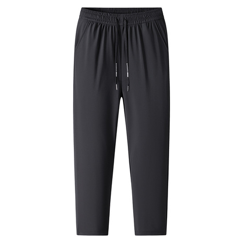 Winter velvet and thick windproof pants, men's six-proof cold-proof and warm-keeping cotton pants, figure-fitting large-size elastic outerwear casual pants