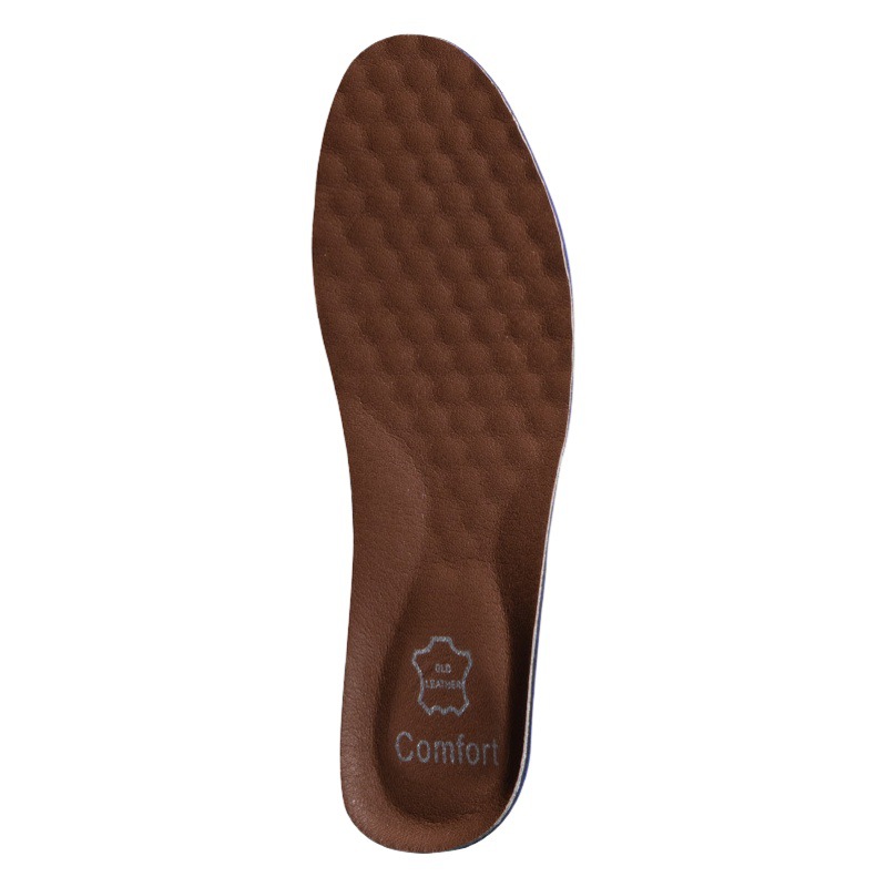 Plantilla deportiva de cuero genuino para hombres desodorante antibacteriano absorbente de sudor deportes que absorben el sudor absorbente de golpes baloncesto transpirable Plantilla de piel de vaca que absorbe los golpes