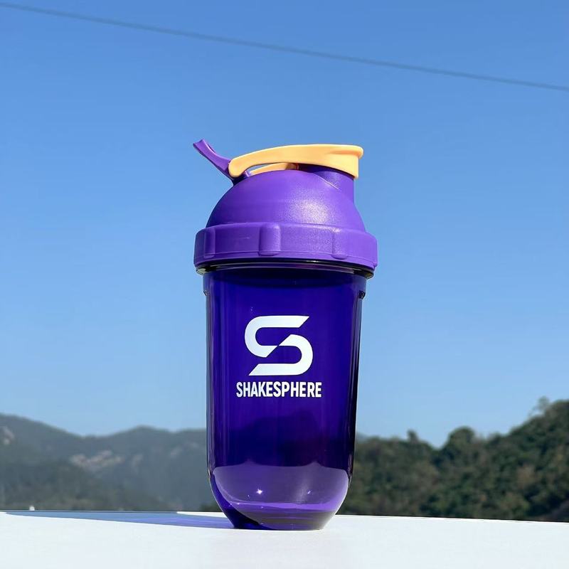 新款批发蛋白粉摇摇杯运动健身杯子奶昔杯带搅拌球塑料杯可印LOGO|undefined