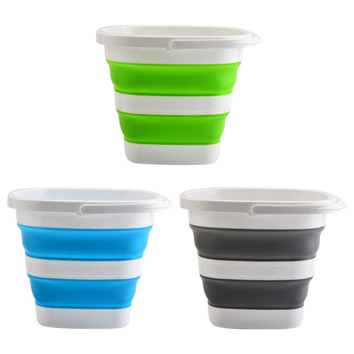 Camping folding bucket outdoor camping car cleaning bucket foldable cleaning bucket portable folding plastic bucket