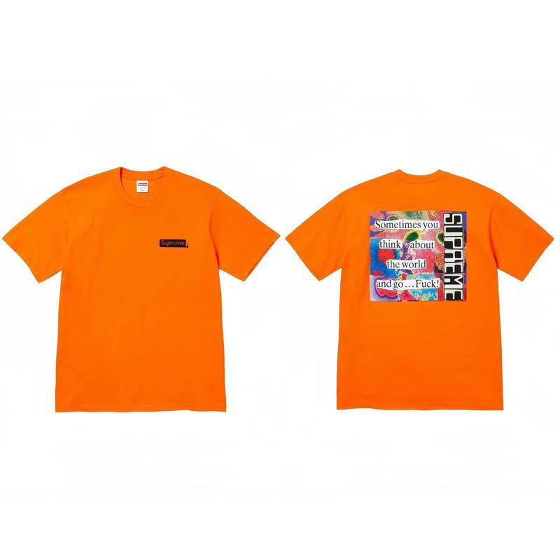 クロスボーダーファッションとトレンディなシュプリームレタープリントラウンドネック半袖ユニセックスストリートファッションTシャツドロップシッピング|undefined