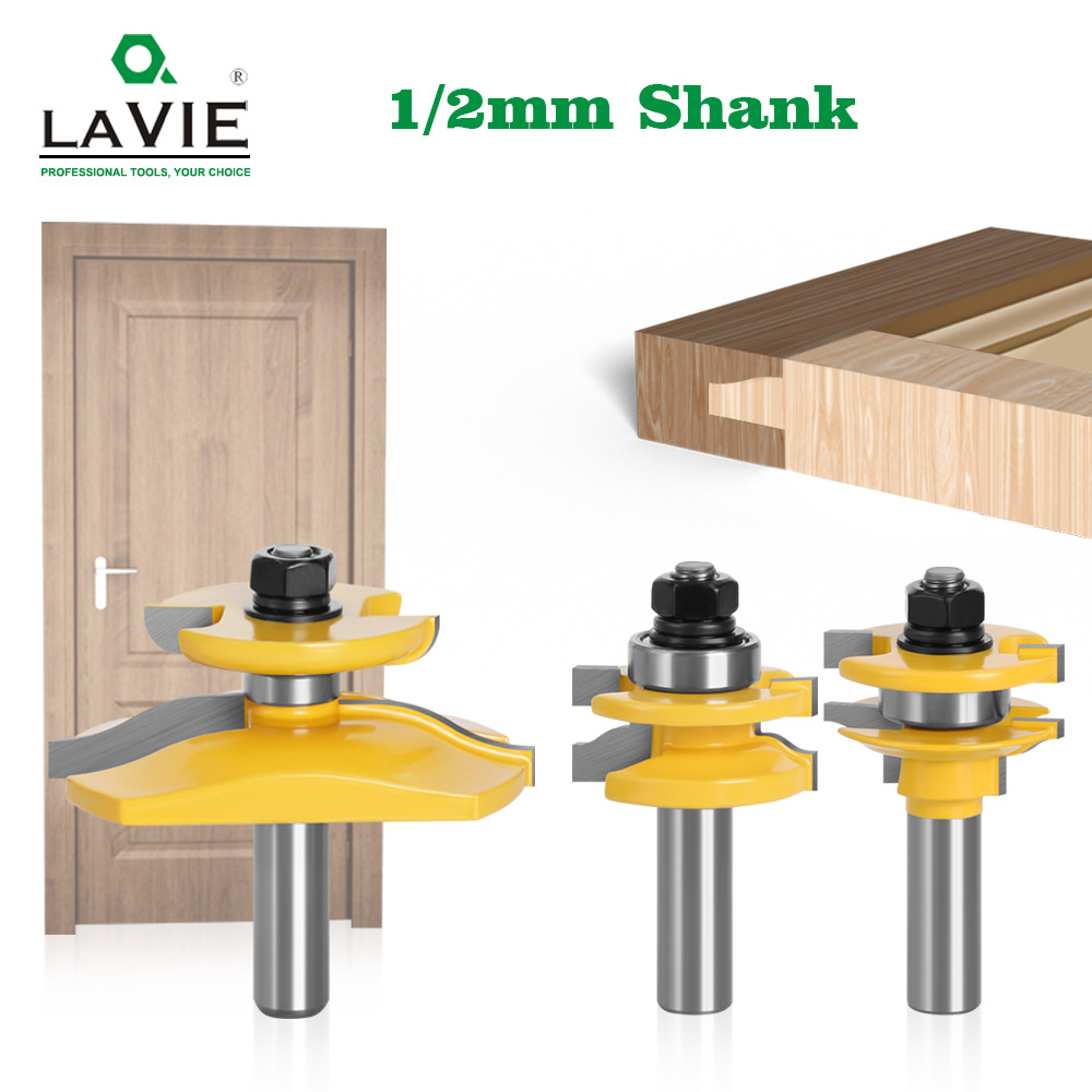 1/2柄大户西榫合刀+双面户西门板刀三件套木工柜门铣刀雕刻刀具数