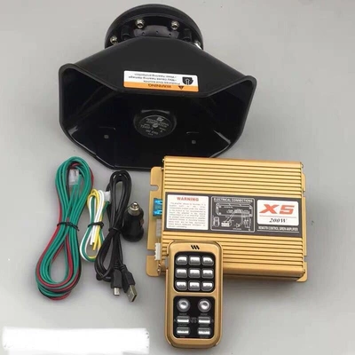 Loudspeaker Host with Multiple – Car horn/tweeter - x5-200w-host-black-front-speaker-set
