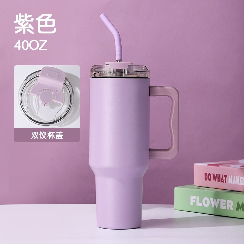 亚马逊热销新升级304不锈钢40oz冰霸杯亚汽车杯3代手柄冰霸保温杯|undefined