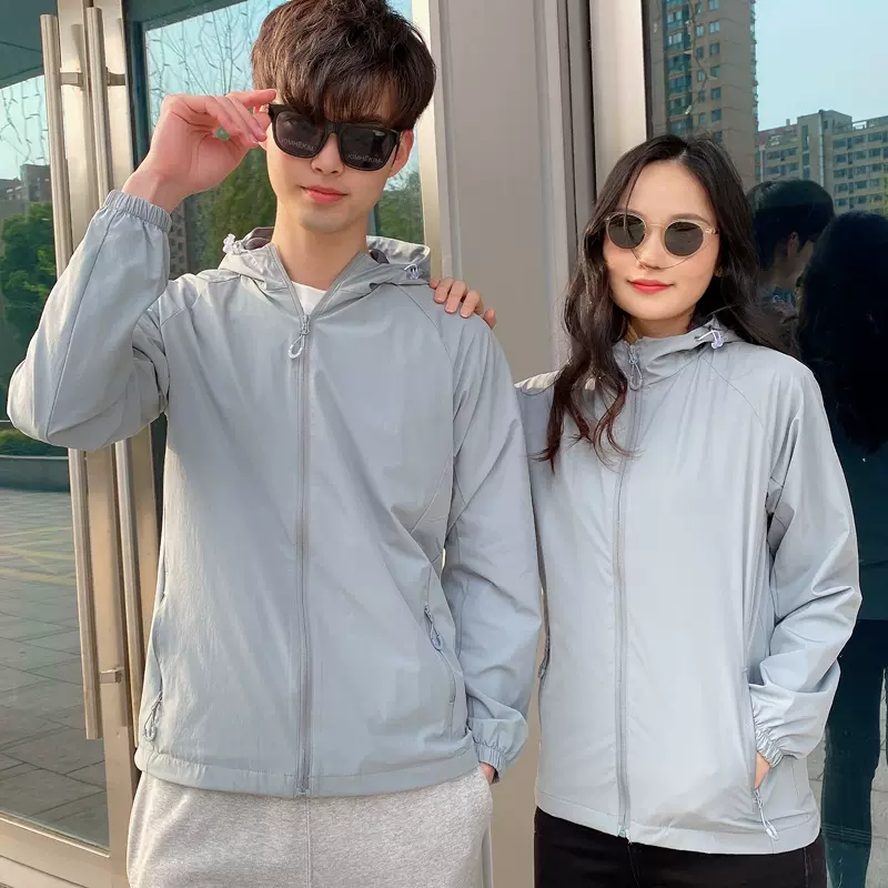 春秋单层冲锋衣夏季薄款男女弹力登山服运动风衣户外服装