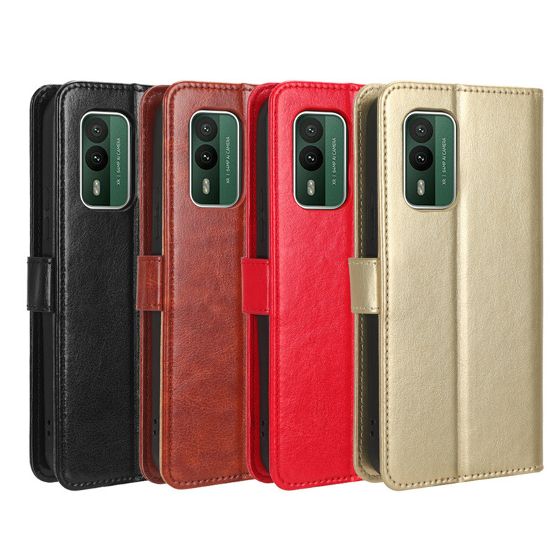 For Nokia XR20 Phone Case Nokia XR21 Phone Leather Case Flip Card Lanyard Crazy Horse Pattern Case For Nokia XR20 Phone Case Nokia XR21 Phone Leather Case Flip Card Lanyard Crazy Horse Pattern Case