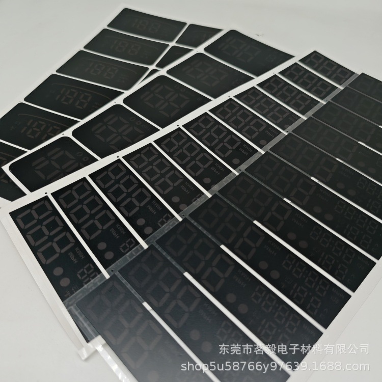 LED数码管投贴纸 汽车前挡玻璃投影仪面贴 PET电子烟贴纸 价格优