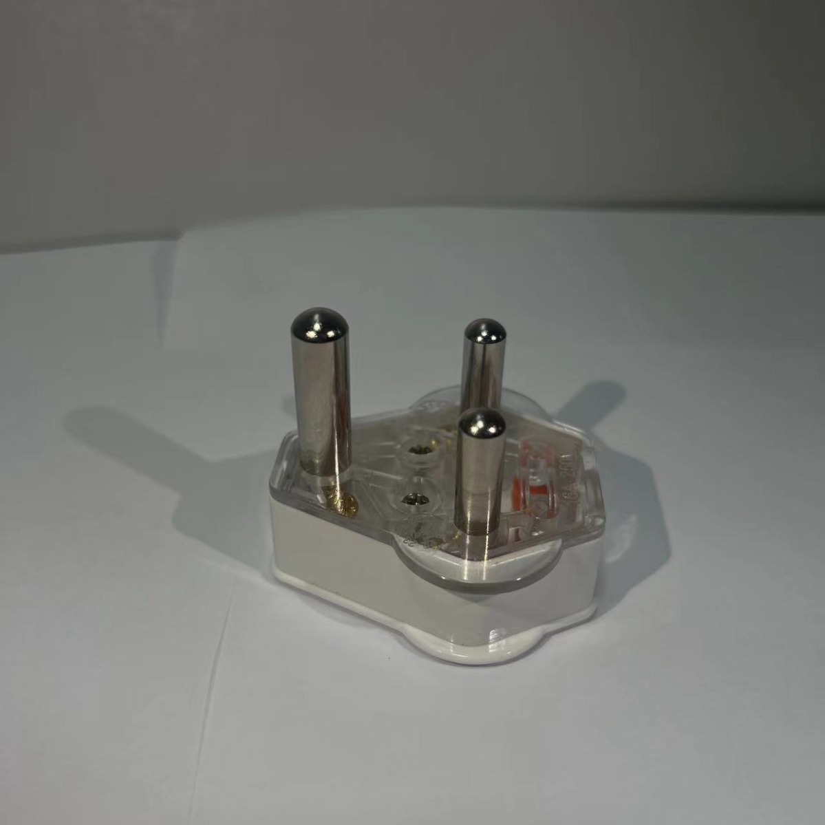 插头可接线三圆柱插脚小三圆电源小南非转换标准连接器外接