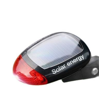 Luz trasera de la bicicleta solar luz de advertencia de conducción nocturna luz trasera de bicicleta de carretera de montaña sin necesidad de cargar equipo de equitación