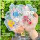 Dried flower bookmark embossed plastic film diy material bag sticker glass bottle flower bookmark collection book kindergarten