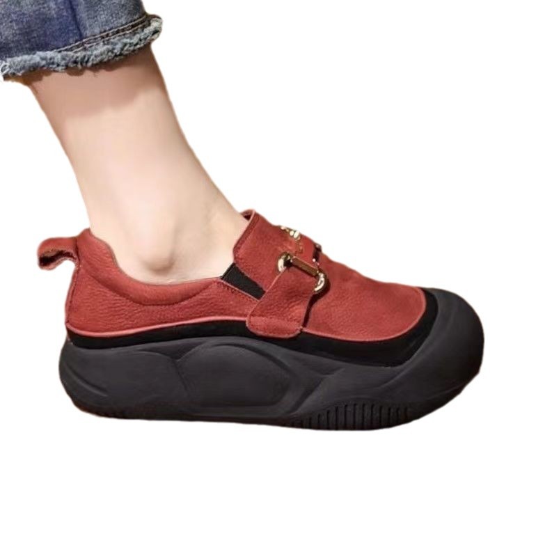 Yue Chen zapatos para mujeres 2024 verano nuevos zapatos casuales con suela gruesa, zapatos casuales con suela suave delgados para aumentar la altura de los zapatos de mujer