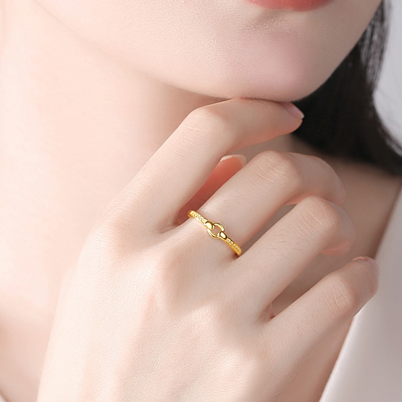 S925 plata esterlina anillo geométrico transfronterizo de moda de las mujeres anillo de estilo frío al por mayor de las mujeres anillo ajustable abierto