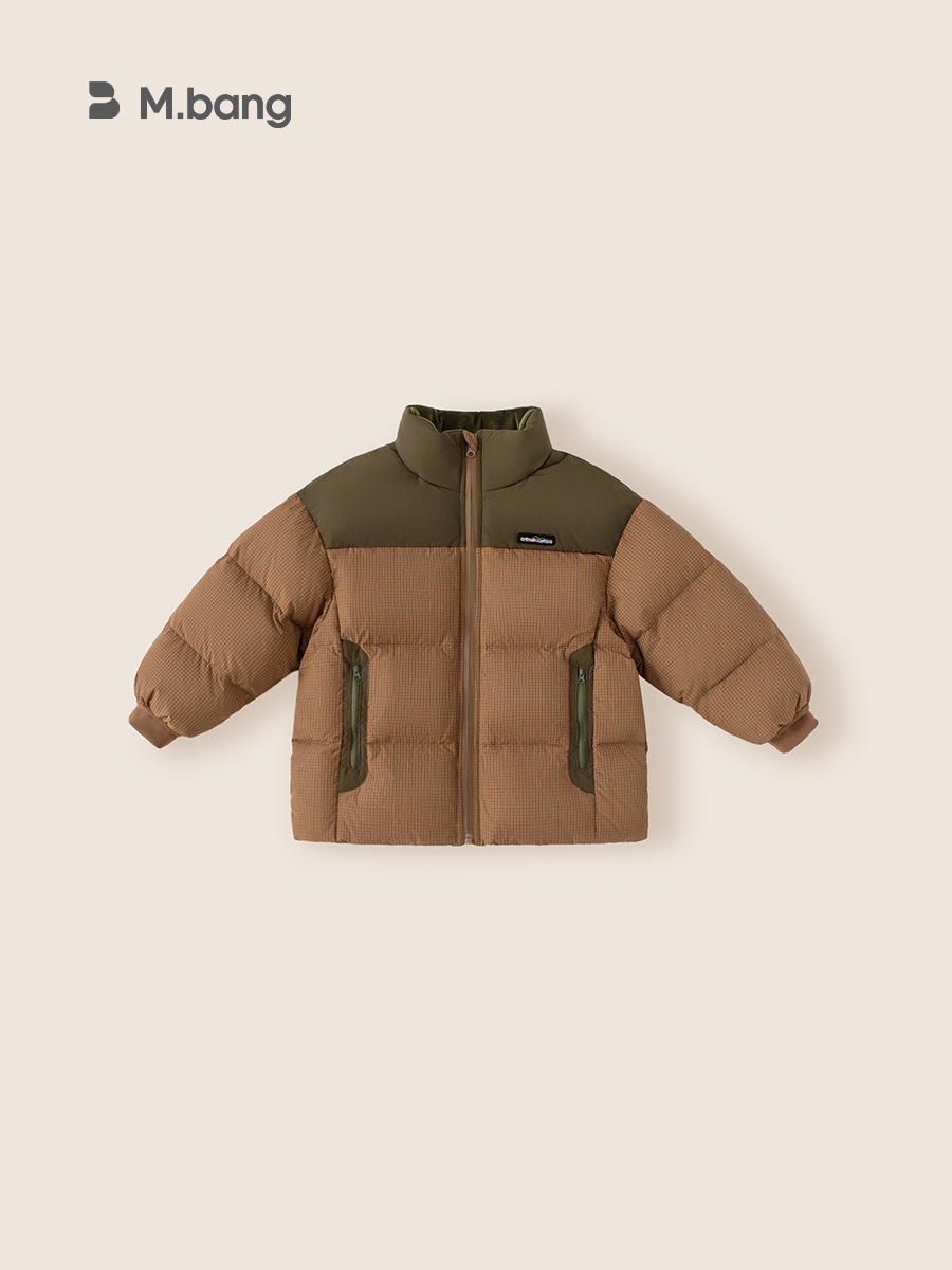 Huzhou Zhili Ropa para niños Chaqueta de invierno para niños 2024 Chaqueta corta de tres pruebas a juego para niños de nuevo estilo