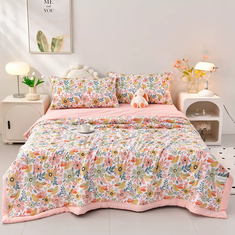 2023新款水洗棉印花夏被夏凉被空调被被子被芯