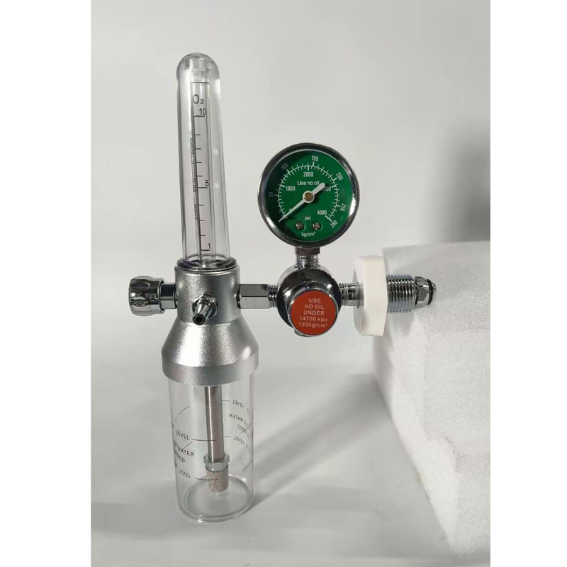 浮标式氧气吸入器 医用氧气瓶压力表 金属铝合金氧气表出口非洲