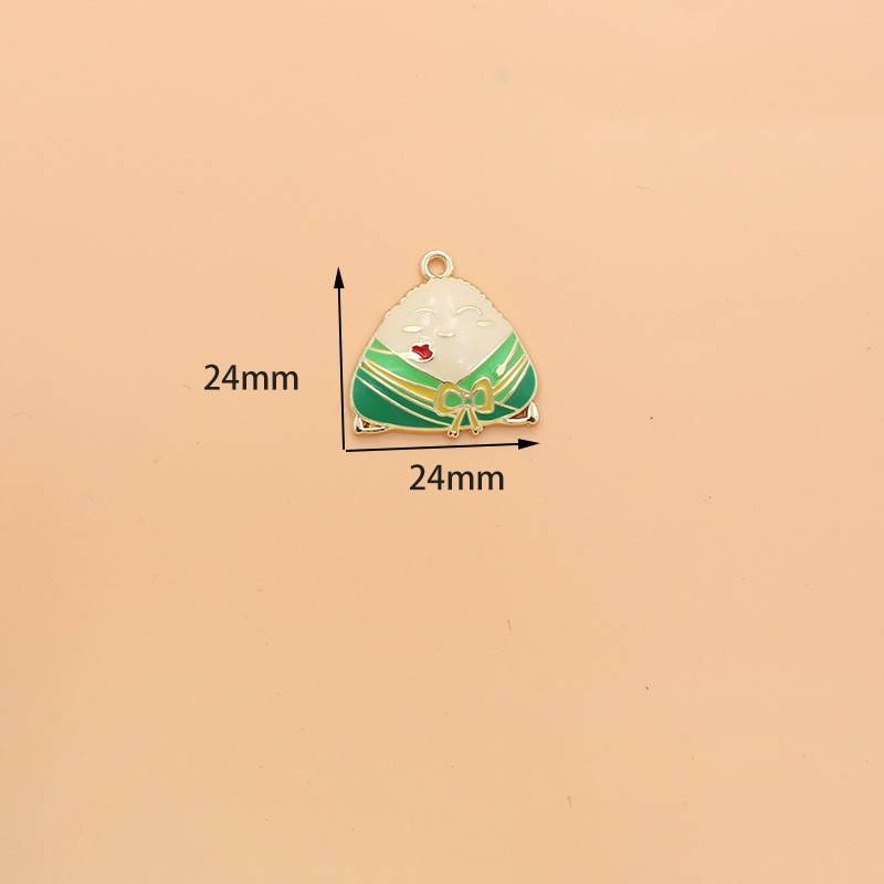 DIY Jewelry Accessories, Bracelets, Necklace Classification 10 PCS/Package Alloy Color Block Food Pendant DIY Jewelry Accessories Bracelets Necklace