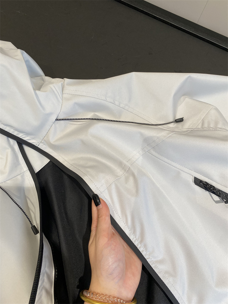 Vattentät herr trenchcoat jacka med huva för utomhusbruk_voghion.com