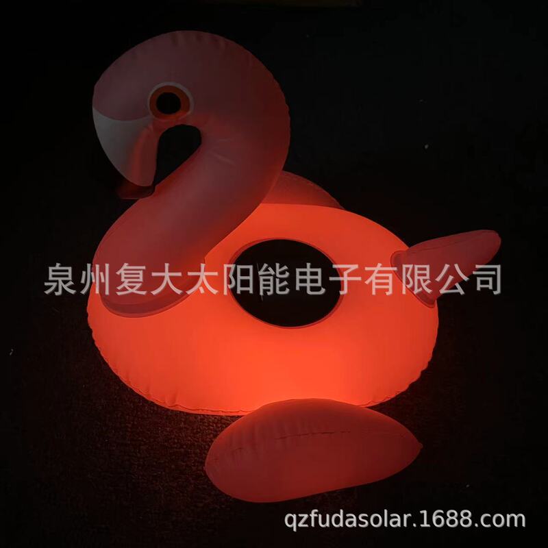 Cross-border solar inflatable flamingo pool light LED flamingo inflatable luminous courtyard pool floating light Cross-border solar inflatable flamingo pool light LED flamingo inflatable luminous courtyard pool floating light