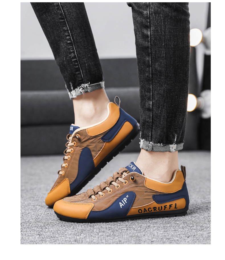 Herrenschuhe Herbst Atmungsaktives Mesh Forrest Gump Sportschuhe Boardschuhe Ein-Pedal Weiche Sohle Rutschfest Herren Xiaobai Fahr-Freizeitschuhe_voghion.com