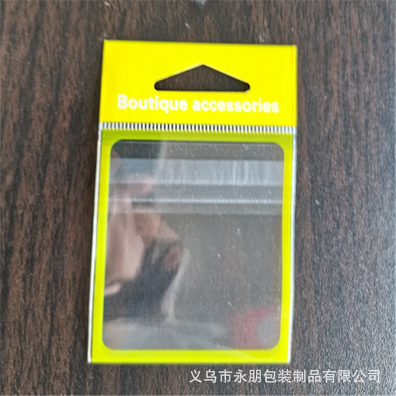 Bolsa de Embalaje Universal de accesorios pequeños en stock bolsa de joyería de plástico transparente compuesto sellado inverso ziplock bolsa al por mayor