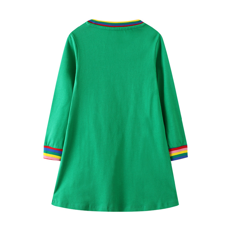 Ropa para niños Primavera y otoño Vestido de princesa elegante para niños de manga larga para niños Vestido para niños europeos y americanos Fábrica de ropa para niños Generación al por mayor