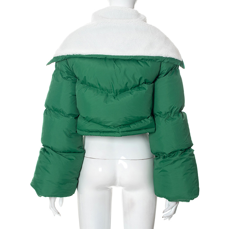 Abbigliamento donna bavero patch ricamo manica lunga cardigan coulisse dolce strada colpo pane vestiti_voghion.com
