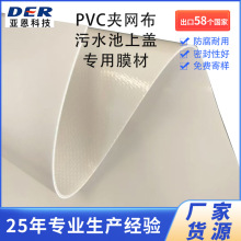 工厂货源PVC刀刮阻燃夹网布污水池加盖沼气池膜材工业水坝刀刮布