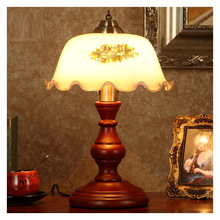 复古木座台灯民国老上海中国风仿红木装饰灯古典台灯创意床头灯