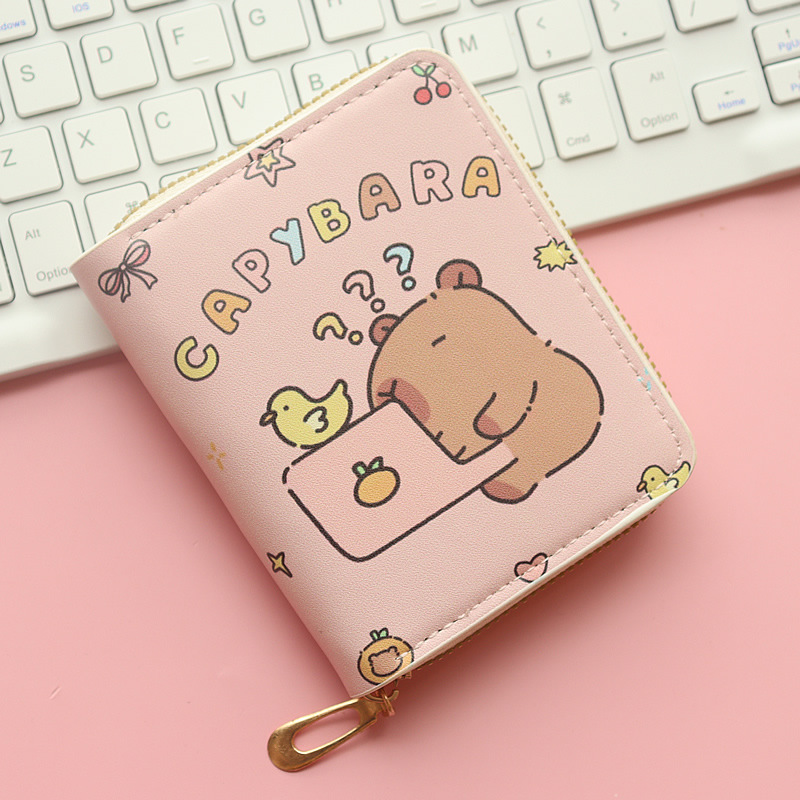 56g Weight pu Lining Material Side Zipper Closure Type Coin Purse Bags Type 1 Piece Quantity Holiday, Daily Occasion Pu Leather Material Animal, Cartoon Pattern All Seasons Season Unisex Gender Streetwear Style Square Shape Unisex Animal Cartoon Pu Leather Side Zipper Wallets 8