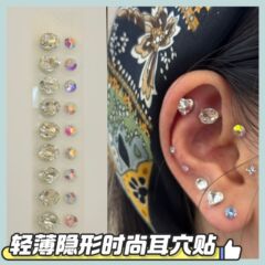 義烏と同じスタイルの耳介パッチジュエリー、伝統的な中国マッサージ、ファッショナブルな磁気療法パッチ、鳩の卵スタイルのイヤリング、ツボパッチ
