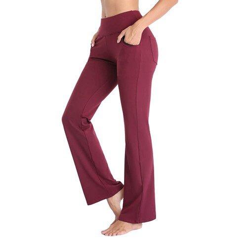 Women's High-Waisted Wide Leg Pants, Fashionable and Trendy Yoga Wide Leg Pants, Abdominal Control