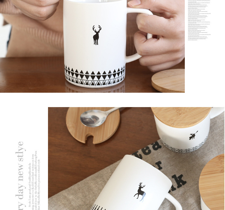 文艺小鹿个性杯_05