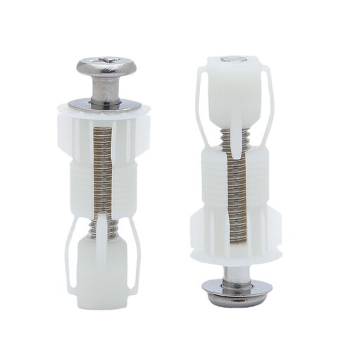 Cross-border nylon expansion screw toilet cover bolt accessories set toilet lid with raw rice expansion plug
