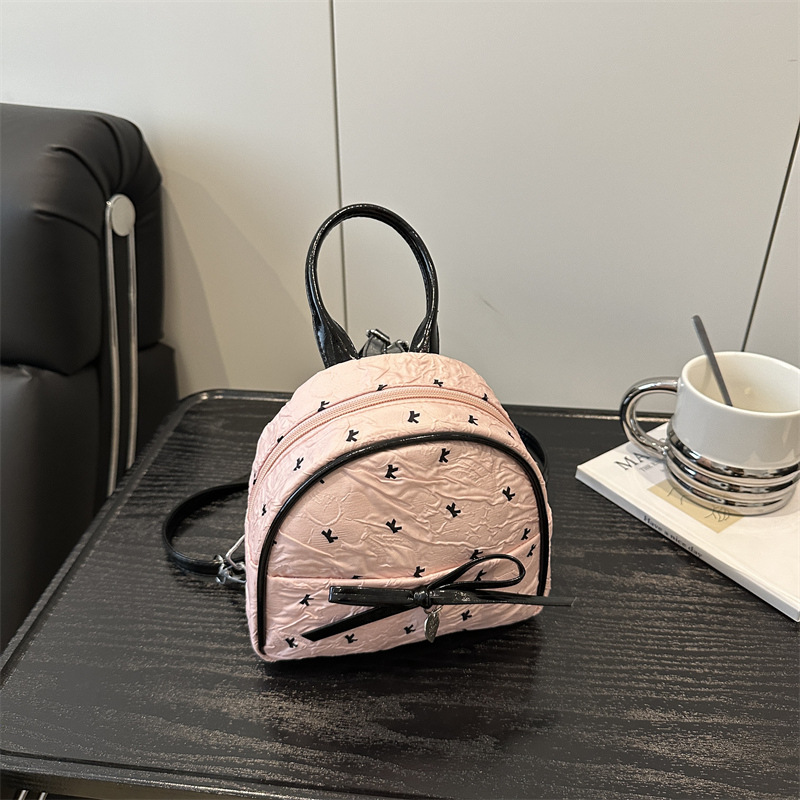 Mochila para mujer 2025 verano nuevo estilo súper fuego moda bowknot mochila portátil mochila escolar para estudiantes de gran capacidad