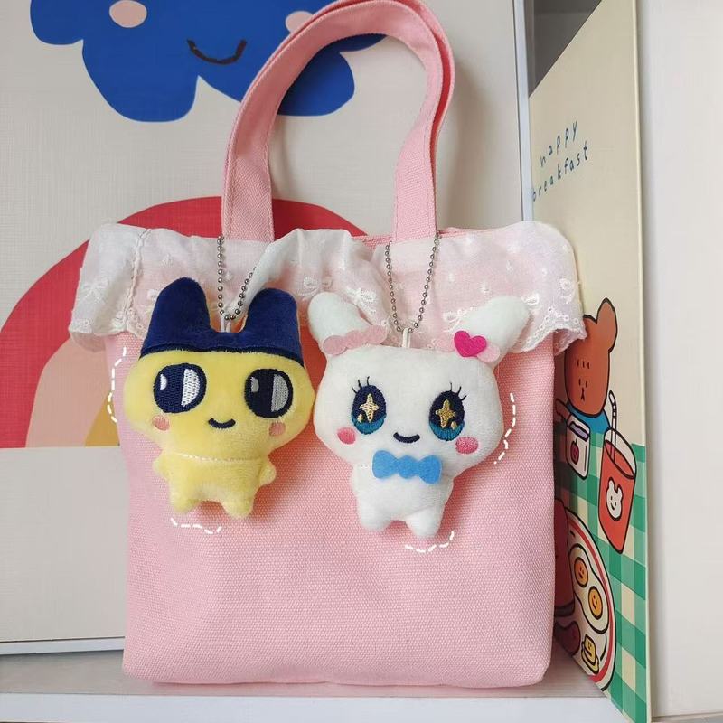 Japanese-Style Plush Cartoon Tamagotchi Doll Pendant Cute Sweetheart Jima Meiji Doll Brooch Bag Accessory Japanese-Style Plush Cartoon Tamagotchi Doll Pendant Cute Sweetheart Jima Meiji Doll Brooch Bag Accessory
