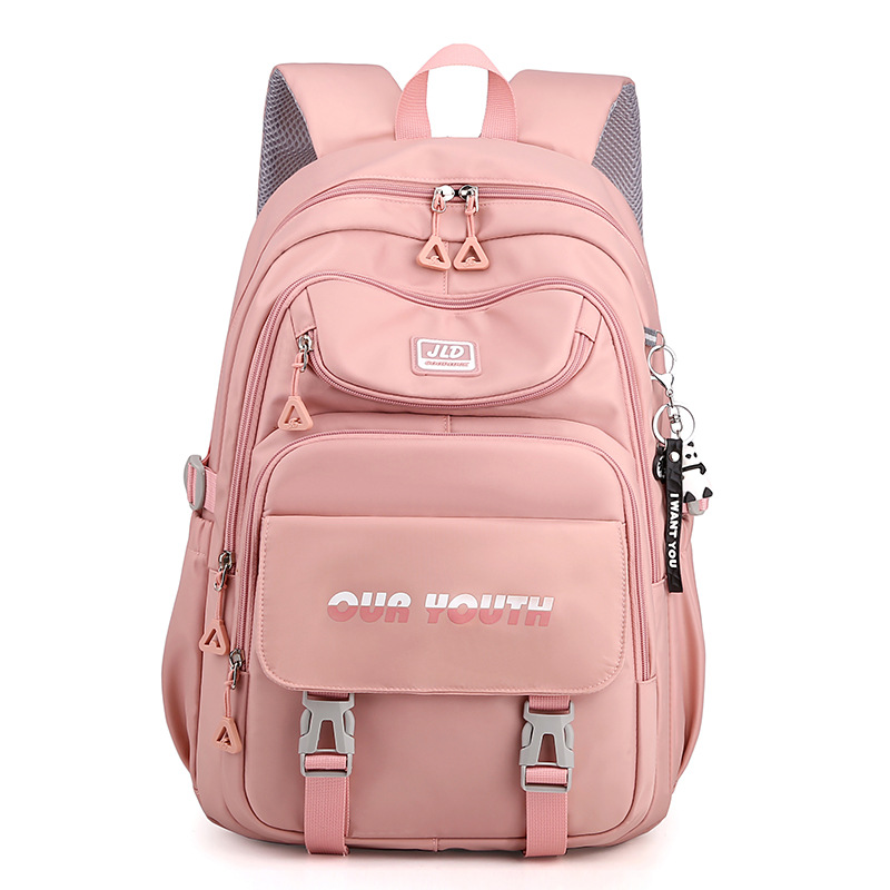 Mochilas escolares para estudiantes de secundaria y preparatoria, mochilas coreanas de gran capacidad con protección para la columna vertebral para estudiantes universitarias, venta al por mayor