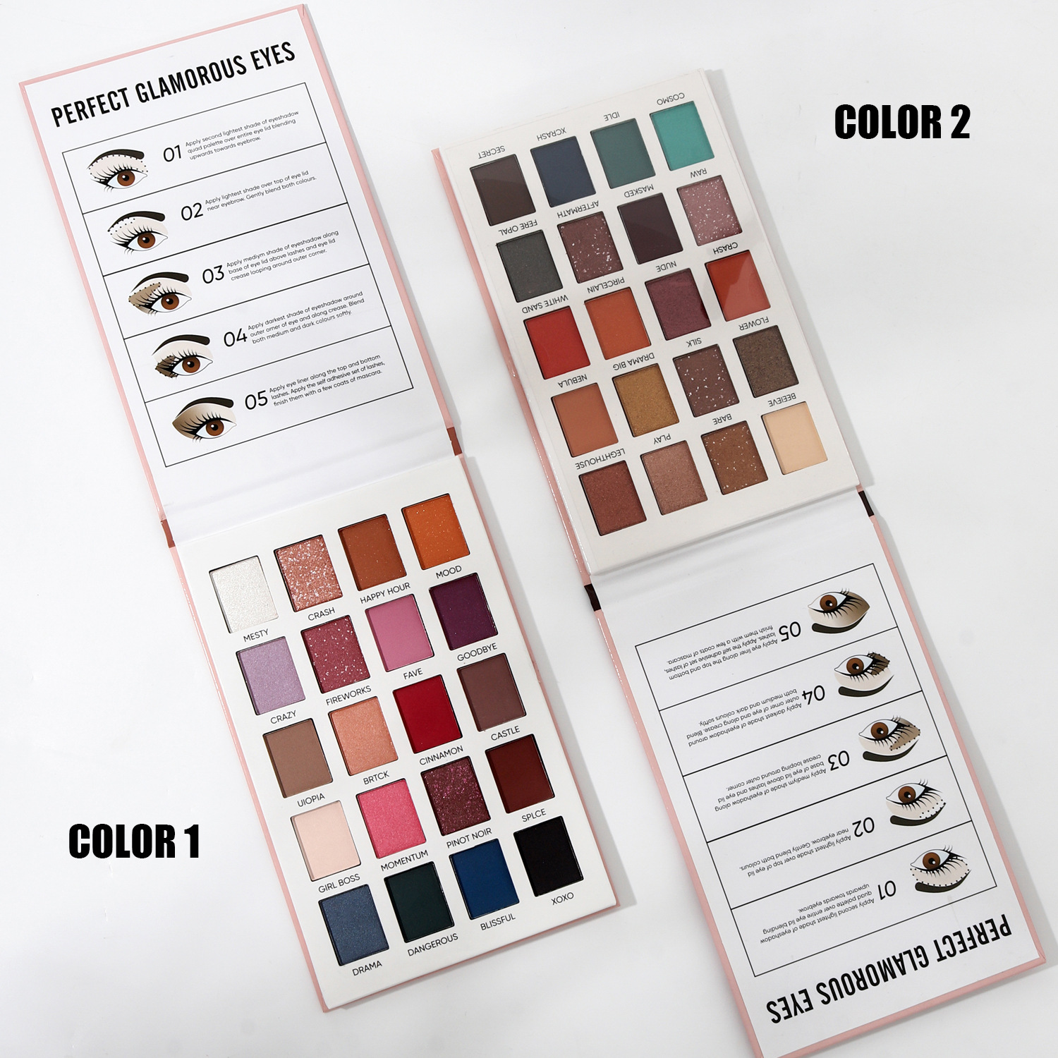 MISSYOUNG Cross-border 20-color eyeshadow palette, paper eyeshadow, pearlescent eye makeup, matte eyeshadow, Amazon undefined