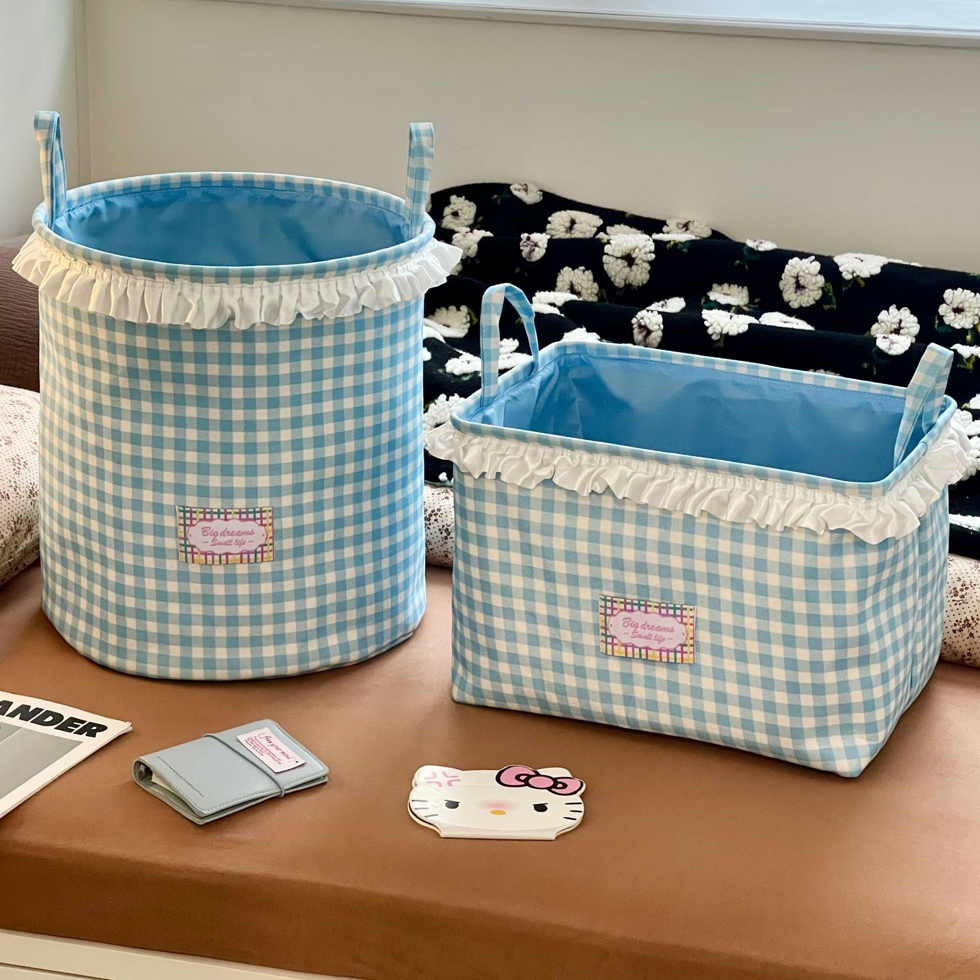 Cesta de ropa sucia plegable en el viento de alto valor facial cesta de ropa sucia doméstica baño gran cesta de almacenamiento de ropa sucia