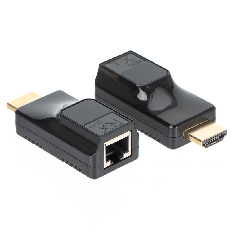 Mini Single Network HDTV 60 m Extender Single Network Cable to HDMI HD Network Category 6 Transmitter Mini Single Network HDTV 60 m Extender Single Network Cable to HDMI HD Network Category 6 Transmitter